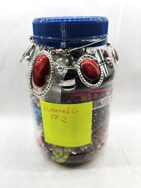 Wearable Fashion Jewelry Jar Number 2 -total of 1 plus pnds.